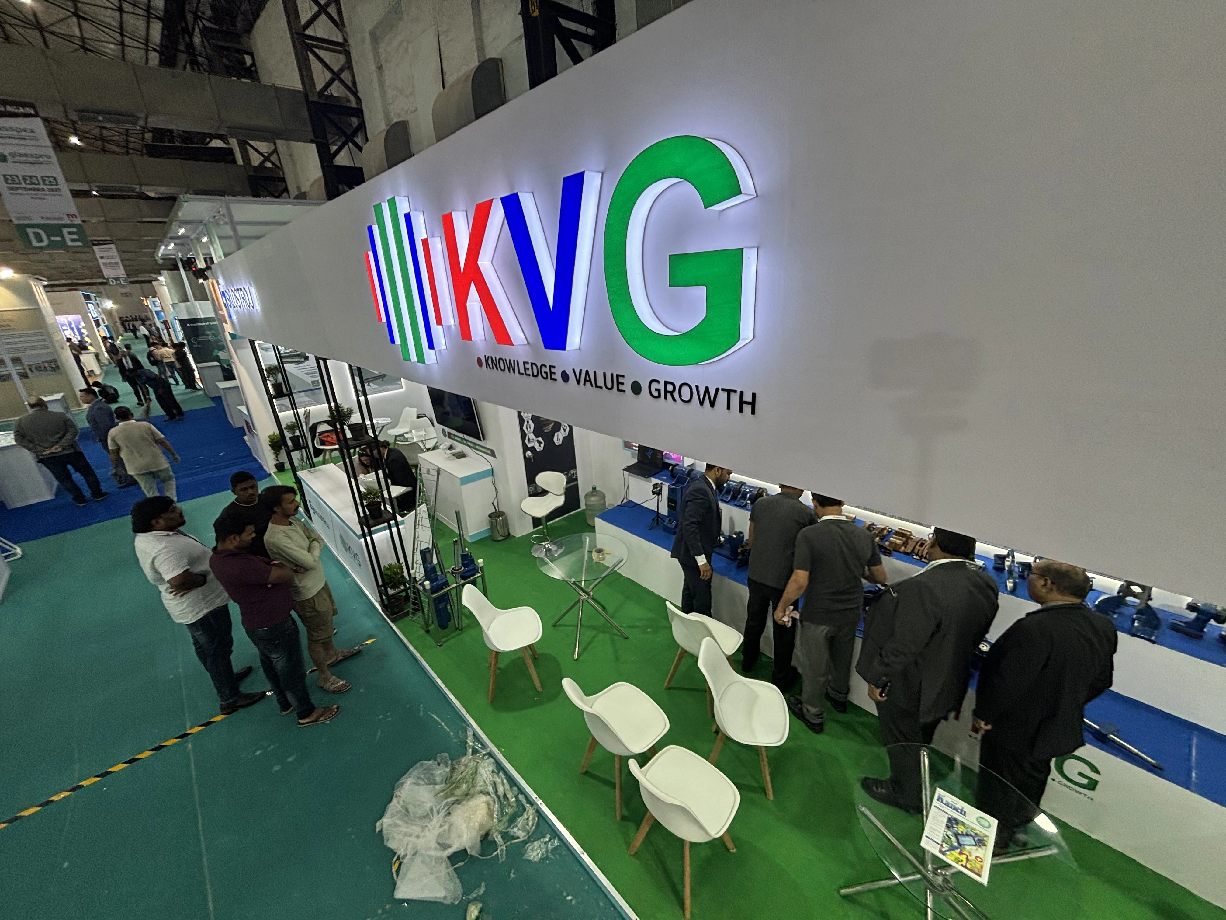 KVG Enterprises stand at a container glass industry exhibition