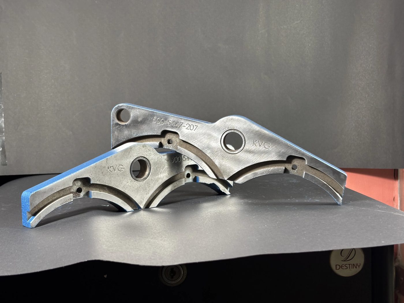 A finished KVG insert assembly laid out for inspection before dispatch